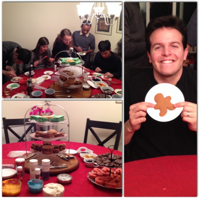 cookie decorating and my hubby!